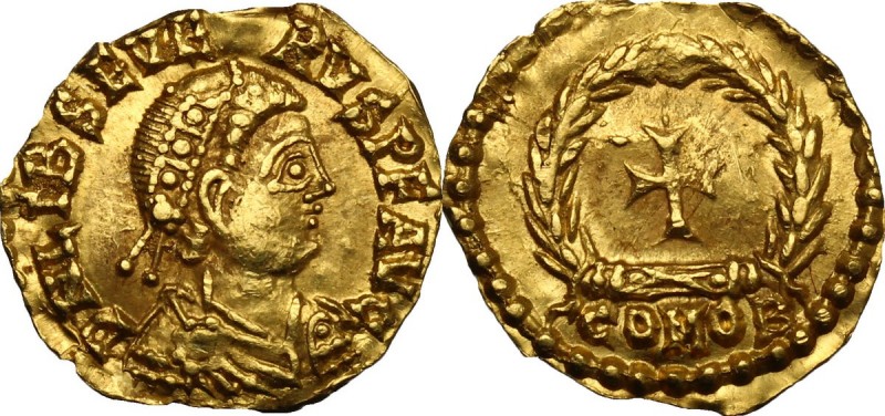 Libius Severus (Severus III, 461-465). AV Tremissis, Ravenna mint. D/ DN LIB SEV...