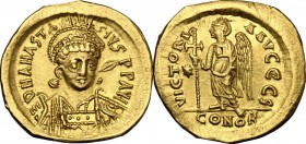 Anastasius I (491-518).. AV Solidus, Constantinople mint