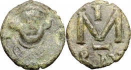 Leontius (695-698).. AE Follis, Ravenna mint
