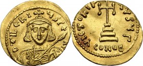 Tiberius III, Apsimar (698-705).. AV Solidus, Constantinople mint