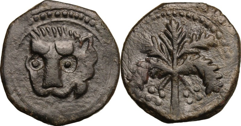 Messina. Guglielmo II (1166-1189). Trifollaro, 1180-1185. D/ Testa stilizzata di...