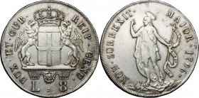 Genova.  Dogi Biennali (1528-1797).. Da 8 lire 1796 (1814)