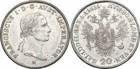 Milano.  Francesco I d'Austria (1806-1835).  20 Kreuzer 1831