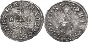 Padova.  Francesco I da Carrara (1355-1388). Carrarino da due soldi