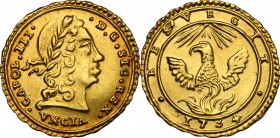 Palermo.  Carlo III di Spagna (1720-1734).. Oncia 1734