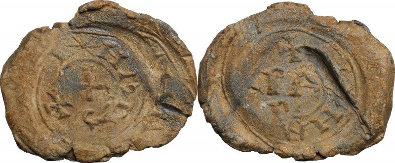 Roma. Adriano II (867-872). Bolla. D/ Croce patente. R/ +/ PA / PAE. Ser. 5. PB....