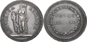 Roma.  Repubblica Romana (1798-1799).. Scudo romano