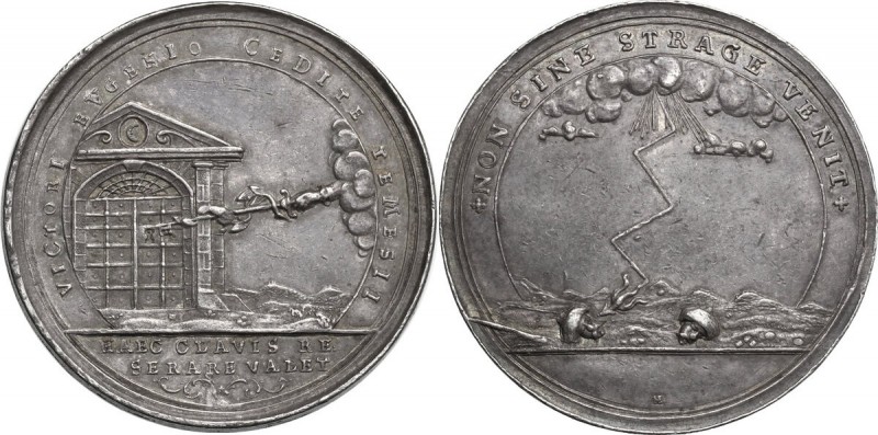 Eugenio di Savoia (1663-1736). Medaglia 1716 per la presa di Timisoara durante l...