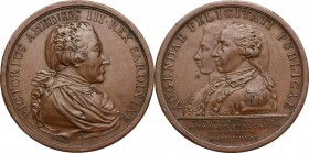 Vittorio Amedeo III (1773-1796).. Medaglia 1789 per le nozze di Vittorio Emanuele con Maria Teresa d'Asburgo Lorena