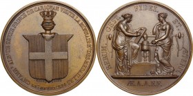 Carlo Alberto (1798-1849). Medaglia 1824 per la visita alla Zecca di Parigi