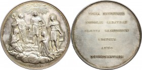 Carlo Alberto (1831-1849).. Medaglia 1839 per i Beati di Casa Savoia: Amedeo IX di Savoia (1435-1472) e Margherita di Savoia (1390-1464), proclamati d...