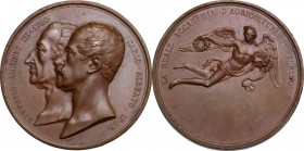 Carlo Alberto (1798-1849).. Medaglia premio della Reale Accademia d'Agricoltura di Torino