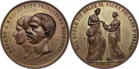 Umberto I (1878-1900).. Medaglia 11 novembre 1869 per la nascita di Vittorio Emanuele III
