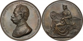 Umberto I (1878-1900).. Medaglia 1884 per la visita alla tomba di Vittorio Emanuele II