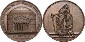 Umberto I (1878-1900). Medaglia 1884 per il pellegrinaggio in occasione della traslazione della salma di Vittorio Emanuele II nella definitiva tomba m...