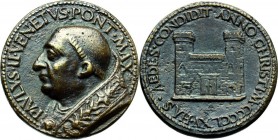 Paolo II (1464-1471), Pietro Barbo. Medaglia 1465, per la costruzione di Palazzo Venezia a Roma