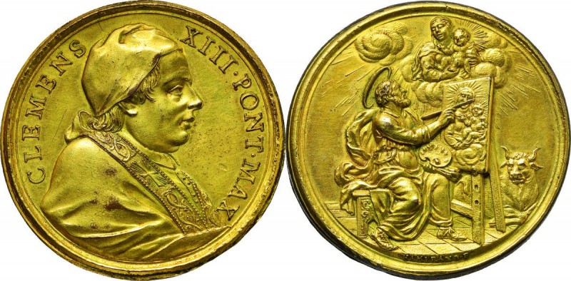 Clemente XIII (1758-1769), Carlo Rezzonico. Medaglia s.d. D/ CLEMENS XIII PONT M...