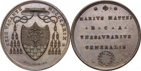 Sede Vacante (1829). Medaglia emessa dal Tesoriere Generale Monsignore Mario Mattei