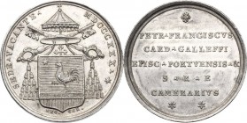 Sede Vacante (1830-1831).. Medaglia emessa dal Cardinale Camerlengo Pier Francesco Galleffi