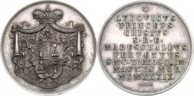 Sede Vacante (1839). Medaglia emessa dal Maresciallo del Conclave Principe Ludovico Chigi