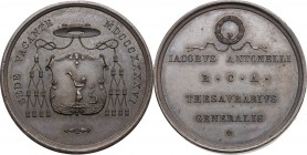 Sede Vacante (1846).. Medaglia emessa dal Tesoriere Generale Monsignore Giacomo Antonelli