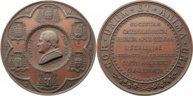 Pio IX  (1846-1878), Giovanni Mastai Ferretti. Medaglia 1863, per il Congresso Cattolico di Malines