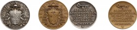 Sede Vacante (1939). Coppia di medaglie emesse dal Governatore del Conclave Monsignore Alberto Arborio Mella di Sant'Elia