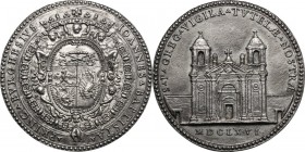 Giovanni Battista Borghese (1639-1717). Medaglia 1666 per la ricostruzione della Chiesa di San Gregorio Magno di Monte Porzio Catone