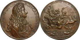 Antonio Ottoboni (1646-1720), capitano generale di Santa Romana Chiesa. . Medaglia s.d. primo quarto del XVIII secolo