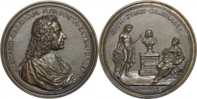 Alessandro Ghivizzani (XVII-XVIII sec.), poeta fiorentino.. Medaglia 1750 con bordo modanato