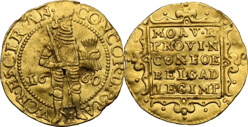 Netherlands. Province (?). Ducat 1660, uncertain mint. Fried. -. Delmonte. -. AV...