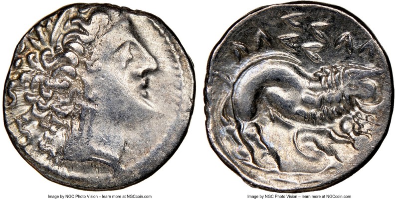 GAUL. Cisalpine. Uncertain mint. 2nd-1st centuries BC. AR drachm (16mm, 3h). NGC...