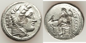 MACEDONIAN KINGDOM. Alexander III the Great (336-323 BC). AR tetradrachm (26mm, 16.89 gm, 8h). AU, lamination. Late lifetime-early posthumous issue of...