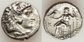 MACEDONIAN KINGDOM. Alexander III the Great (336-323 BC). AR tetradrachm (24mm, 16.77 gm, 12h). Choice XF, polished. Late lifetime issue of Sidon, dat...