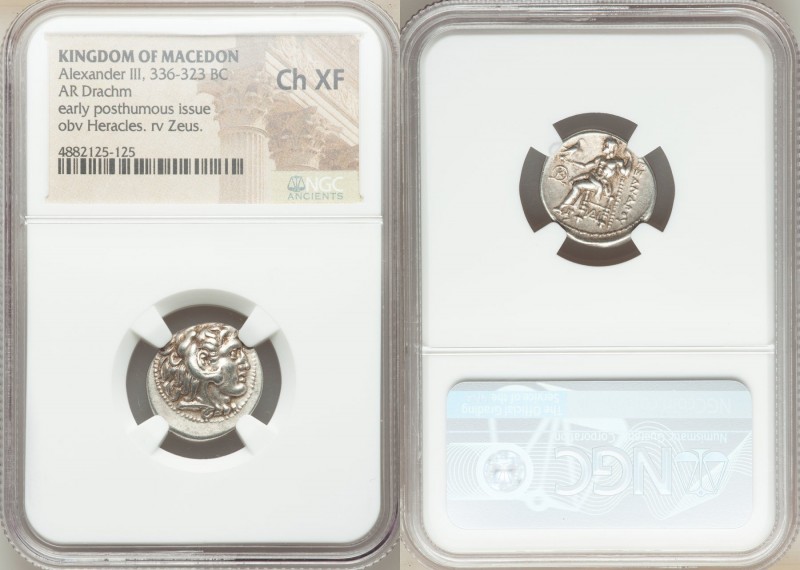MACEDONIAN KINGDOM. Alexander III the Great (336-323 BC). AR drachm (18mm, 7h). ...