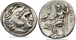 MACEDONIAN KINGDOM. Alexander III the Great (336-323 BC). AR drachm (18mm, 2h). NGC Choice VF. Posthumous issue of Lampsacus, ca. 320-305 BC. Head of ...