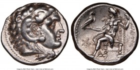 MACEDONIAN KINGDOM. Philip III Arrhidaeus (323-317 BC). AR tetradrachm (26mm, 16.91 gm, 5h). NGC XF. Posthumous issue of Seleucia on the Tigris, in th...