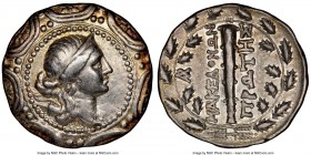 MACEDON UNDER ROME. First Meris. Ca. 167-148 BC. AR tetradrachm (30mm, 8h). NGC VF. Bust of Artemis right, wearing stephane, bow and capped quiver ove...