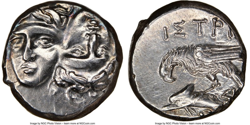 MOESIA. Istrus. Ca. 4th century BC. AR drachm (16mm, 11h). NGC AU, brushed. Faci...