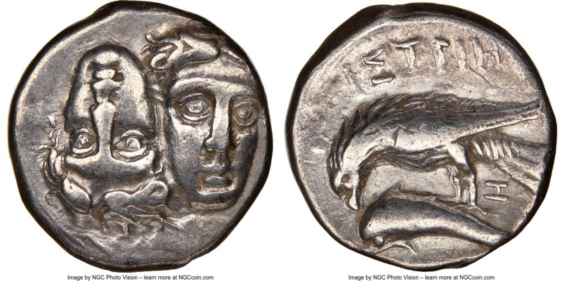MOESIA. Istrus. Ca. 4th century BC. AR drachm (17mm, 1h). NGC Choice VF. Two fac...