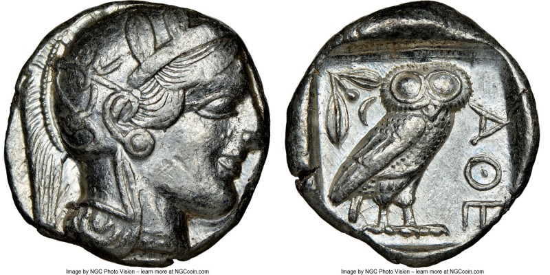 ATTICA. Athens. Ca. 440-404 BC. AR tetradrachm (25mm, 17.20 gm, 11h). NGC Choice...