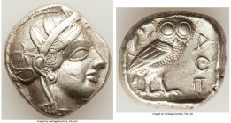 ATTICA. Athens. Ca. 440-404 BC. AR tetradrachm (24mm, 17.18 gm, 5h). Choice XF, mark. Mid-mass coinage issue. Head of Athena right, wearing crested At...