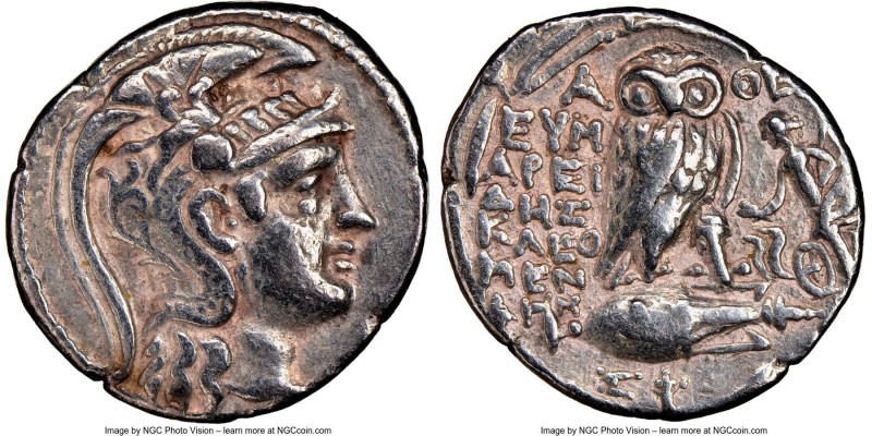 ATTICA. Athens. 2nd-1st centuries BC. AR tetradrachm (28mm, 12h). NGC VF. New St...