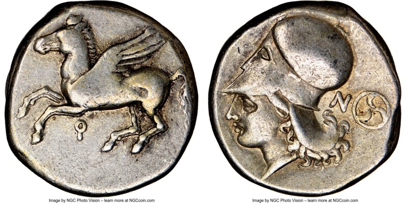 CORINTHIA. Corinth. Ca. 375-300 BC. AR stater (20mm, 12h). NGC Choice Fine. Pega...