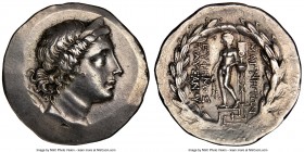 IONIA. Magnesia ad Meandrum. Ca. mid-2nd century BC. AR tetradrachm (32mm, 12h). NGC XF. Euphemos, son of Pausanias, magistrate. Bust of Artemis right...