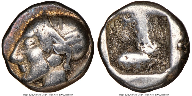 IONIA. Phocaea. Ca. late 6th-early 5th centuries BC. AR diobol or hemidrachm (9m...