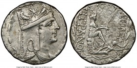 ARMENIAN KINGDOM. Tigranes II the Great (95-56 BC). AR tetradrachm (26mm, 15.55 gm, 11h). NGC Choice XF 5/5 - 3/5. Tigranocerta, ca. 80-68 BC. Diademe...