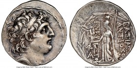 SELEUCID KINGDOM. Antiochus VII Euergetes (Sidetes) (138-129 BC). AR tetradrachm (28mm, 12h). NGC Choice XF. Posthumous issue under Cappadocia. Diadem...