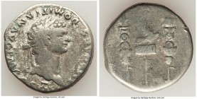 Domitian (AD 81-96). AR cistophorus (25mm, 10.22 gm, 6h). Fine. Rome, AD 82. IMP CAES DOMITIAN AVG P M COS VIII, laureate head of Domitian right / Aqu...