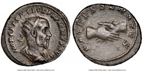 Pupienus (AD 238). AR antoninianus (22mm, 6h). NGC VF. Rome, April-June AD 238. IMP CAES M CLOD PVPIENVS AVG, radiate, draped, and cuirassed bust of P...